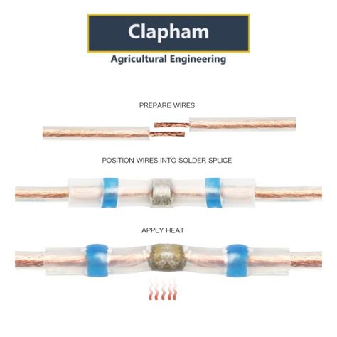 Solder Seal Heat Shrink Connectors Pack Of 100 Clapham Agricultural