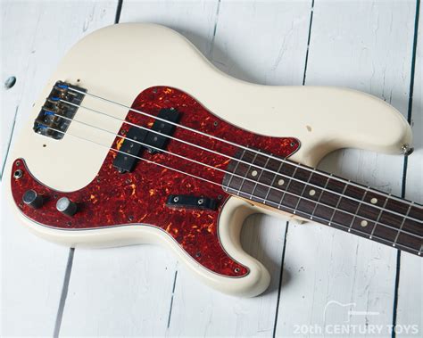 Fender Precision Bass 1965 Olympic White Refin Bass For Sale 20th Century Toys