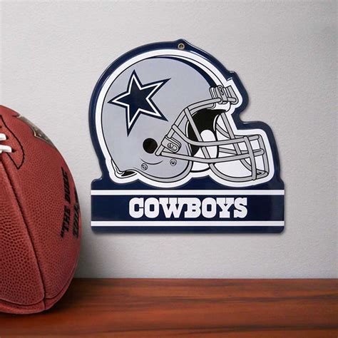 Dallas Cowboys Metal Helmet Sign - Mymancave Store