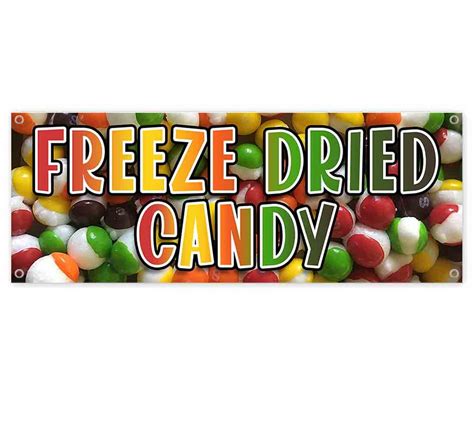 Freeze Dried Candy 13 Oz Vinyl Banner With Metal Grommets