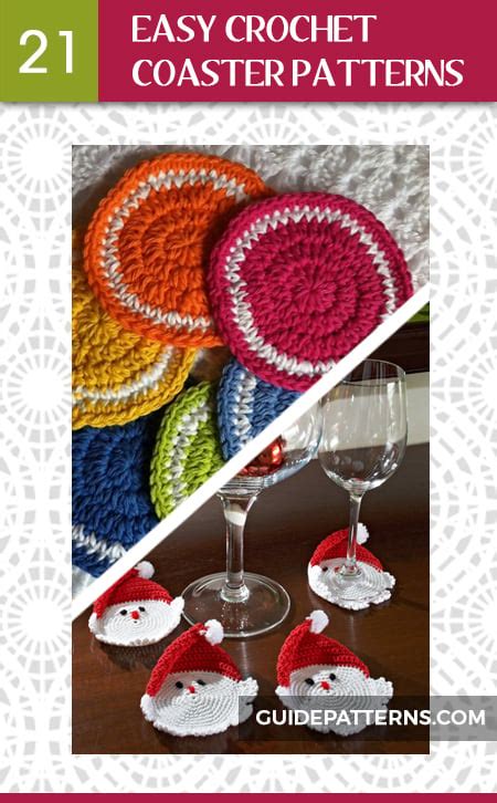 21 Easy Crochet Coaster Patterns Guide Patterns