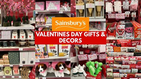 SAINSBURYS VALENTINES DAY GIFTS DECORS COLLECTION WITH PRICE 2023