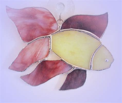 Stained Glass Fish Suncatcher | Etsy | Stained glass suncatchers, Glass ...