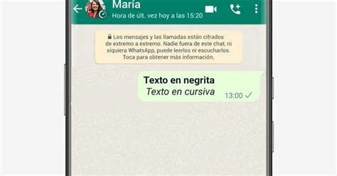 Cómo usar negrita y cursiva en WhatsApp consejos para destacar tus