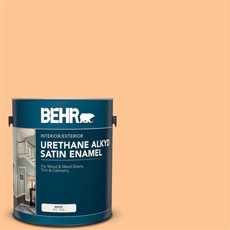 Behr Gal P Dainty Apricot Urethane Alkyd Satin Enamel Interior