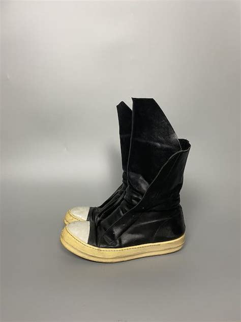 Rick Owens Ss14 ‘vicious Laceless Ramone Boots Grailed