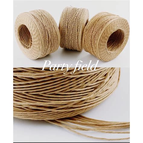 Jual Tali Kraft Kertas Craft Paper Rope Tali Kertas Gulung 100meter