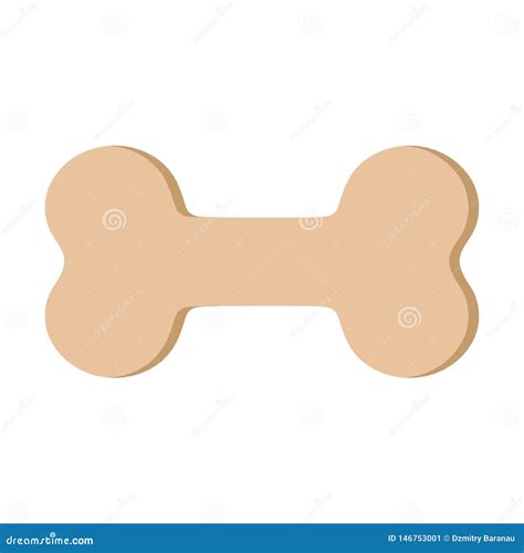 Icono Gr Fico Del Vector De La Muestra De La Comida De Perro Del Hueso