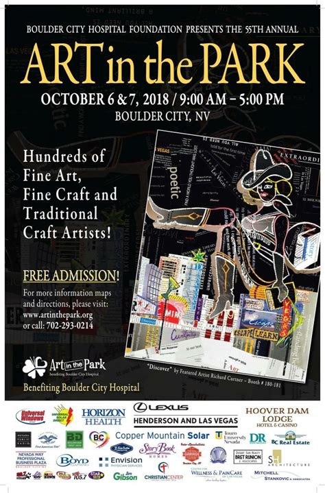 Art in the Park 2018 This Weekend | Boulder City: Home of Hoover Dam ...