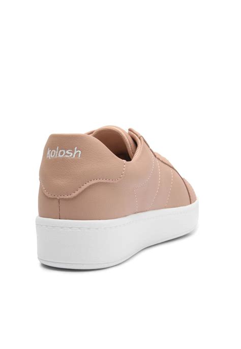 Tênis Flatform Kolosh Pespontos Nude Compre Agora Dafiti Brasil