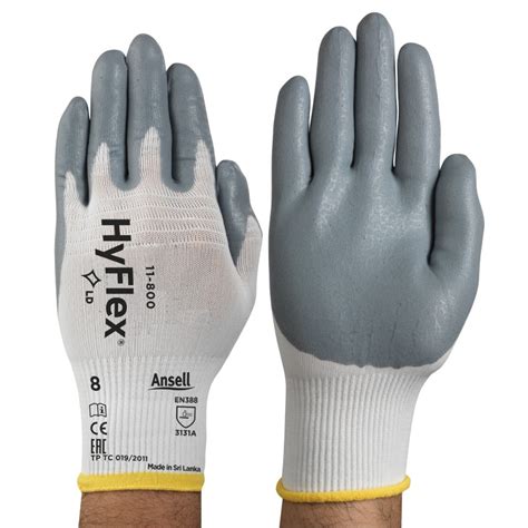 Ansell Hyflex Palm Coated Nitrile Foam General Use Gloves