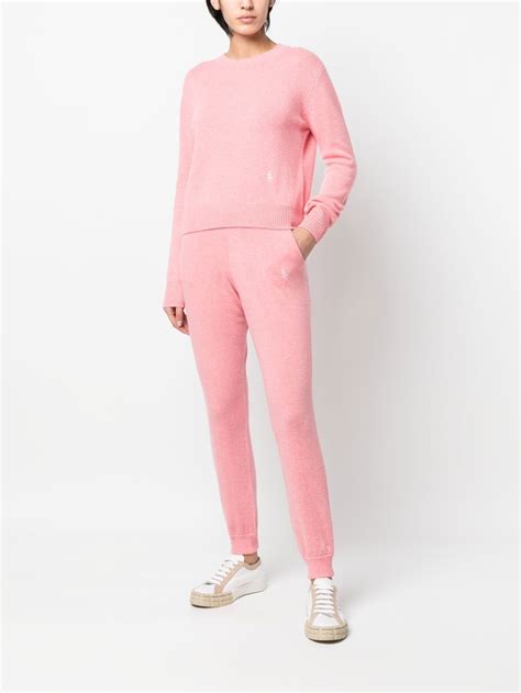 Sporty And Rich Jogginghose Aus Kaschmir Rosa Farfetch De