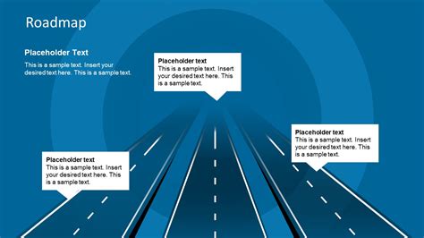 Road Map Template Powerpoint Circular