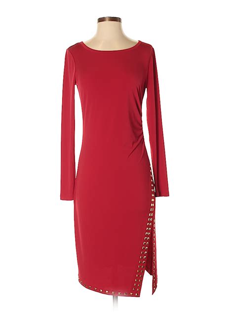 Michael Michael Kors Solid Red Cocktail Dress Size S 78 Off Thredup