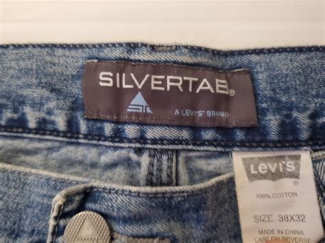 Levis SilverTab Baggy Skate Y2K Light Blue Jeans Mens Gem