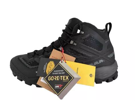 Mammut Mens Ducan Mid Gtx Gore Tex Hiking Boots Mountaineering Black
