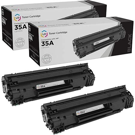 Amazon GREENCYCLE 2 PK Compatible CB435A 35A Black Laser Toner