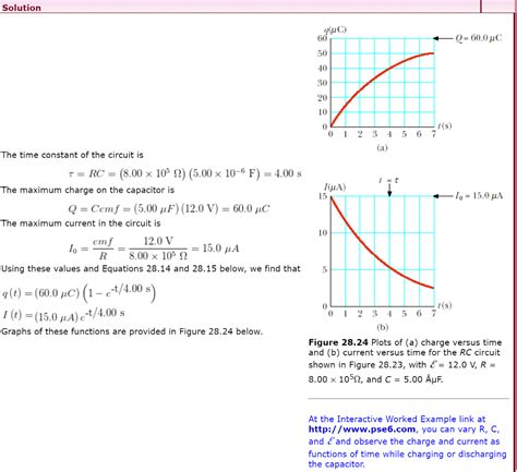 Solved Example 28 12 Charging A Capacitor In An RC Circuit Chegg