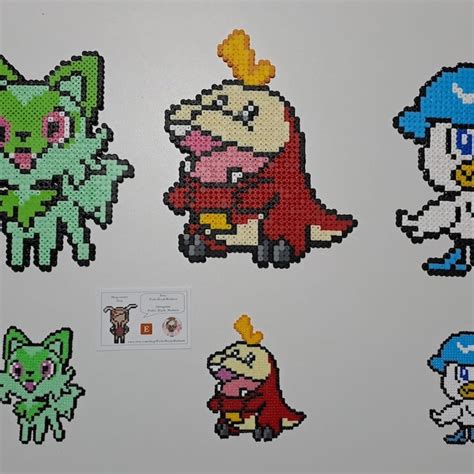 Sprigatito Perler Etsy