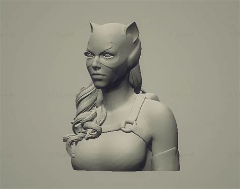 Catwoman Bust 3d Model Ready To Print Stl