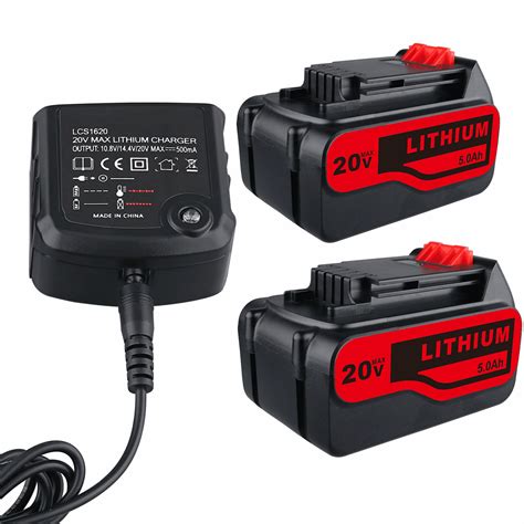 Vinida Black And Decker LCS1620 10 8V 20V 0 5ALi Ion Charger 2 Pack