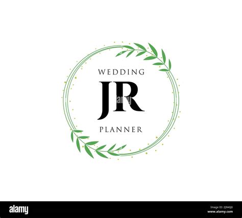 JR Initials letter Wedding monogram logos collection, hand drawn modern ...