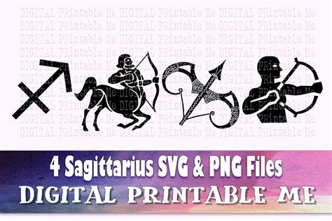 The Four Sagithus Svg And Png Files For Digital Printable Me