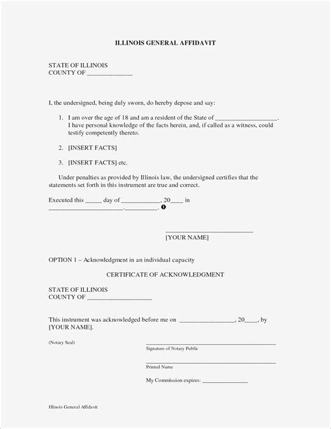 Printable Notarized Letter Of Residency Template Printable Templates