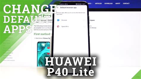 How To Set Up Default App In Huawei P40 Lite Change Apps