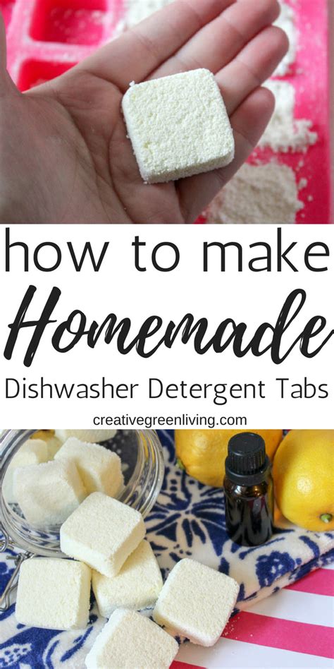 DIY Homemade Dishwasher Detergent Tabs Creative Green Living