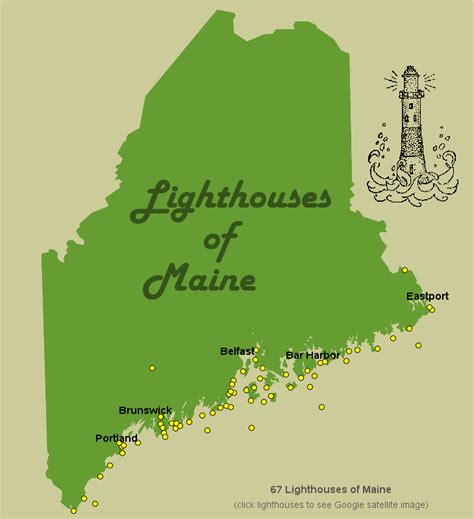 Printable Map Of Maine Lighthouses - United States Map