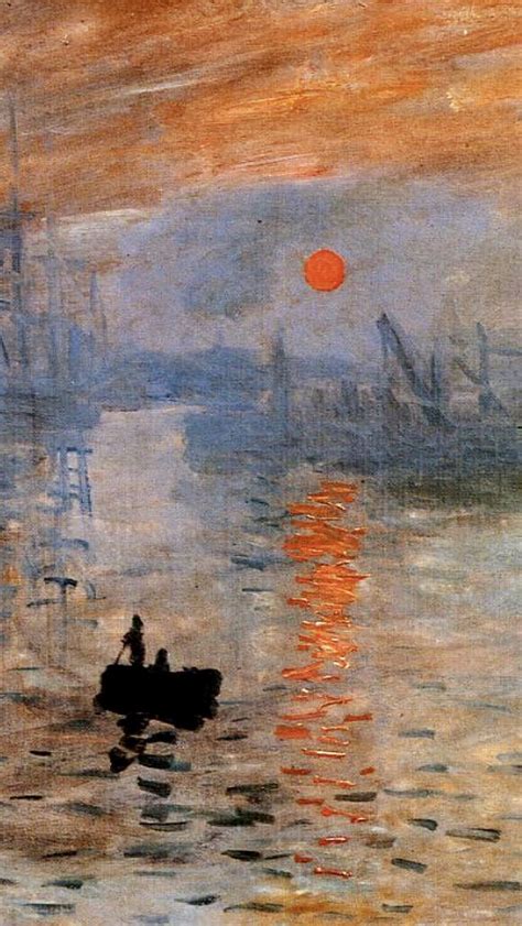 Claude Monet Impression Sunrise1873detail Impressionist Art