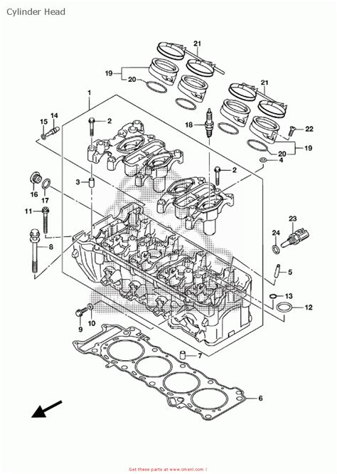 Suzuki GSX R750 2017 Cylinder Head Buy Original Cylinder Head Spares