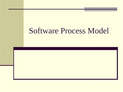 Ppt Software Process Model Software Process Process Consists Of Activities Steps To Be