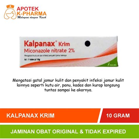 Jual Kalpanax Krim Isi Gram Obat Original Kalbe Shopee Indonesia