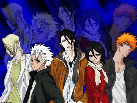 Mobile Wallpaper Izuru Kira Soifon Bleach Gin Ichimaru Renji