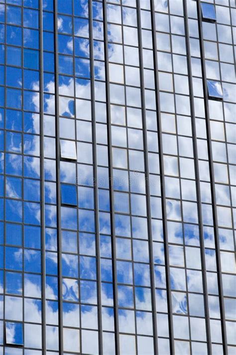 Texture Of Blue Shiny Glass Skyscraper Windows Buildings With