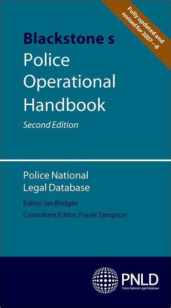 Blackstones Police Operational Handbook By Police National Legal