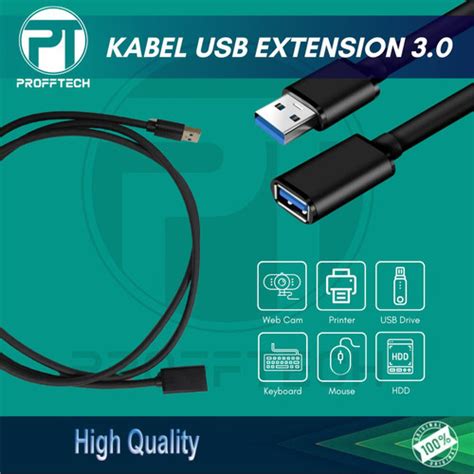 Jual Kabel Usb Extension 3 0 High Speed Data Proff Tech 1 5meter 5 Meter Jakarta Pusat