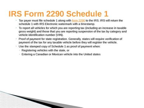 IRS_Form_2290_Schedule_1 by steve sanders - Issuu