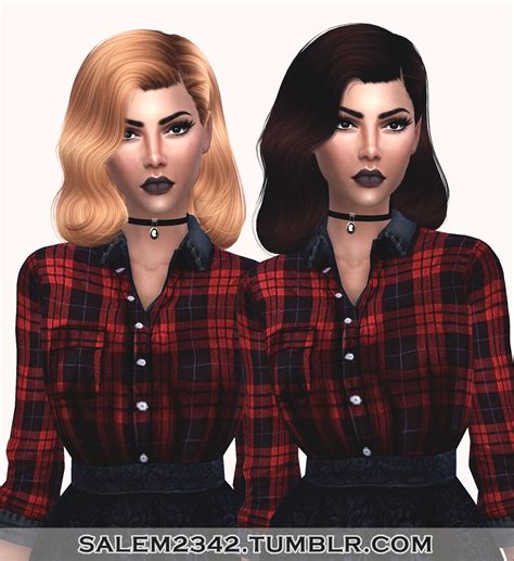 Salem2342 Ade Darma S Miss Fame Hair Retextured Sims 4 Hairs