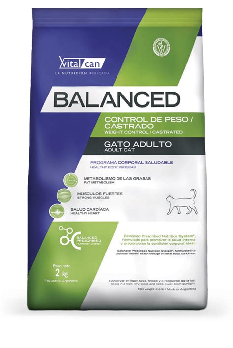 Balanced Gato Adulto Control De Peso Castrado Vitalcan