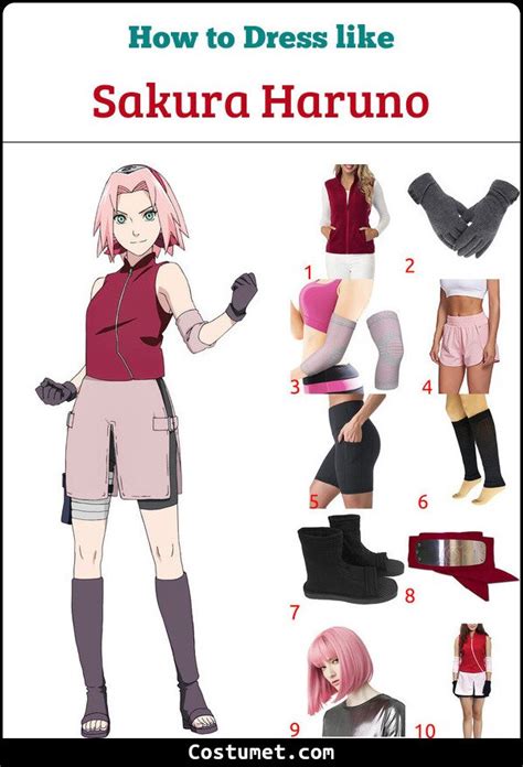 Sakura Haruno Costume From Naruto For Cosplay And Halloween 2022 Cool