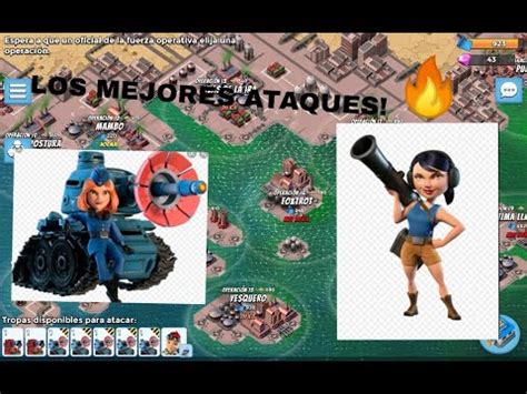 Los Mejores Ataques En Operacion Boom Beach Youtube