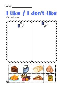 Like And Don T Like Food ESL Worksheets By HelloKarla TPT