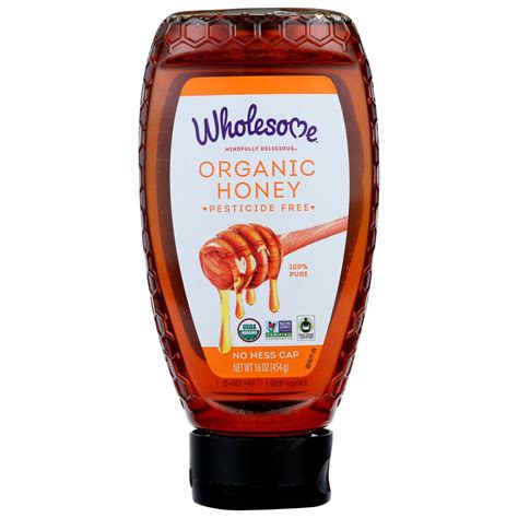 Wholesome Honey Organic 16 Oz