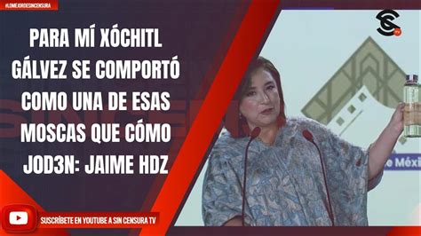 PARA MÍ XÓCHITL GÁLVEZ SE COMPORTÓ COMO UNA DE ESAS MOSCAS QUE CÓMO