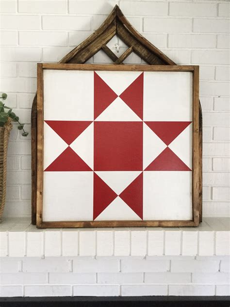 Ohio Star Barn Quilt X Barn Quilt Wood Barn Quilt Outdoor Etsy