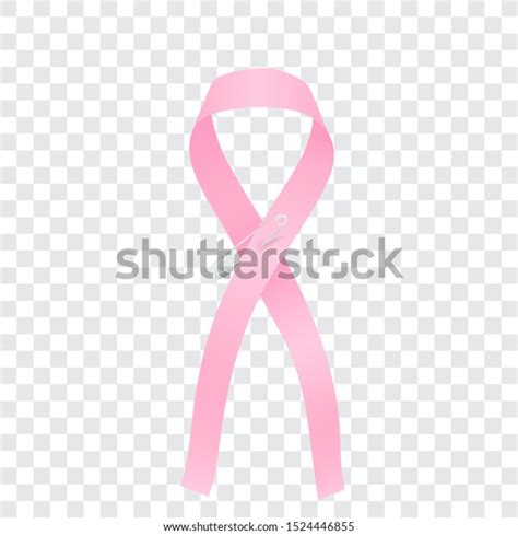 Pink Ribbon Safety Pin Vector Breast Stock Vector Royalty Free
