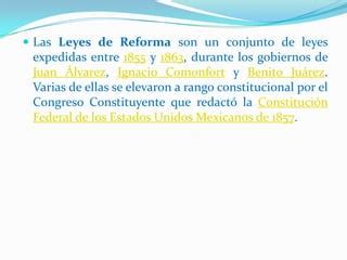 Leyes De Gerra De Reforma PPT